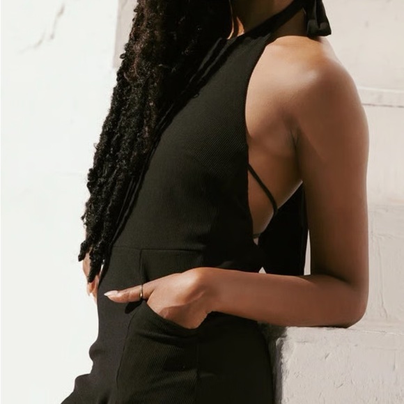 NWT POPFLEX Active Reef Romper Women's One Piece Swimsuit BLACK Size M - Picture 3 of 12